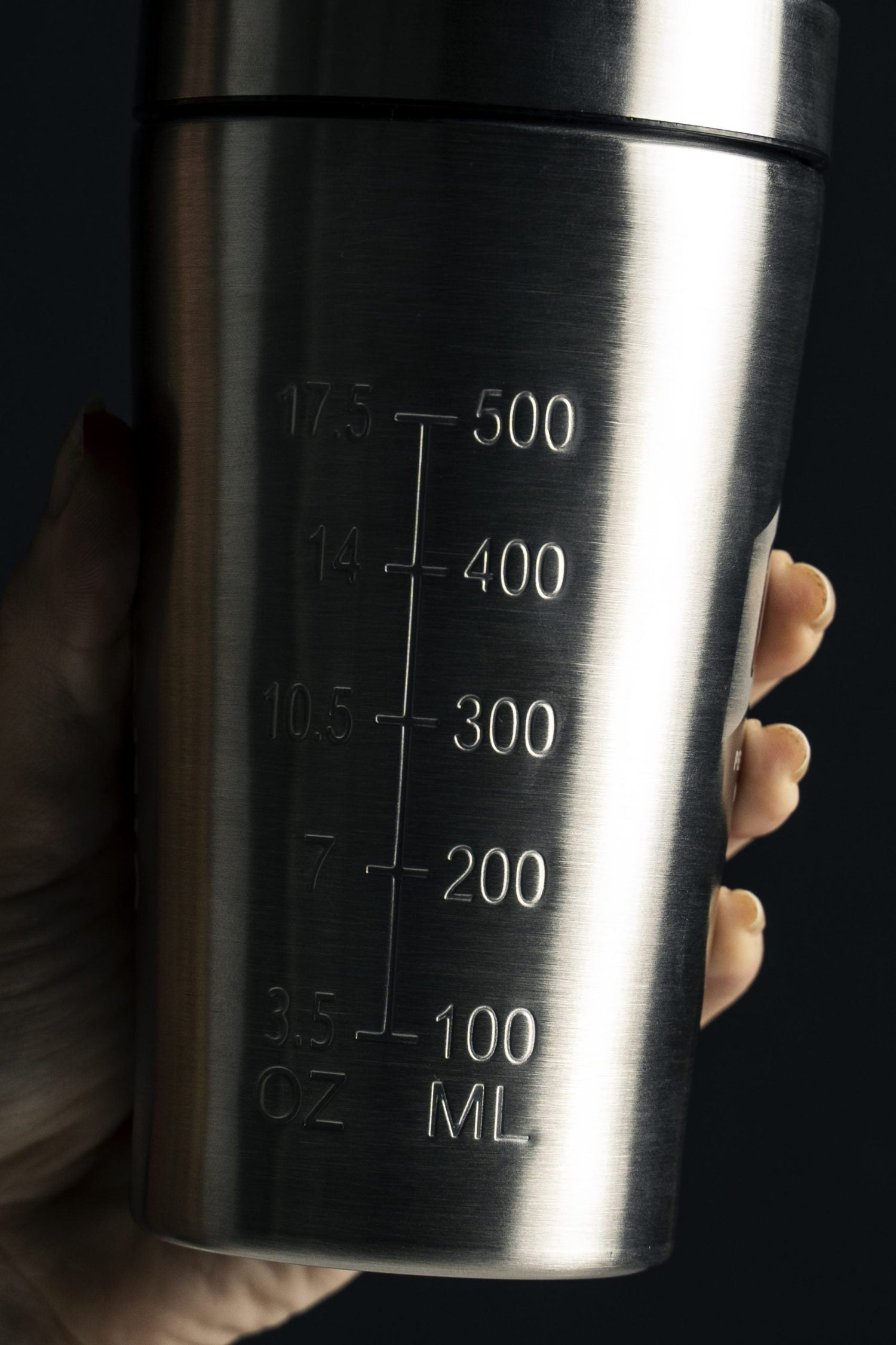 Stainless Steel Protein Shaker Bottle 500ml image 2