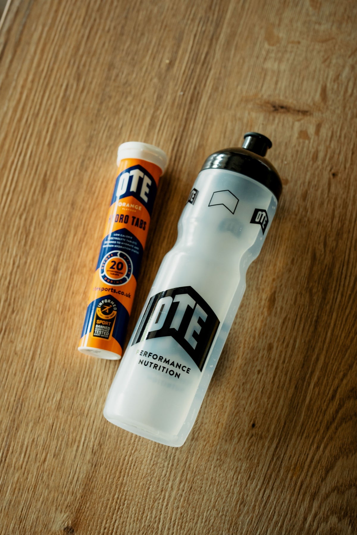OTE Hydro Tabs and Water bottle