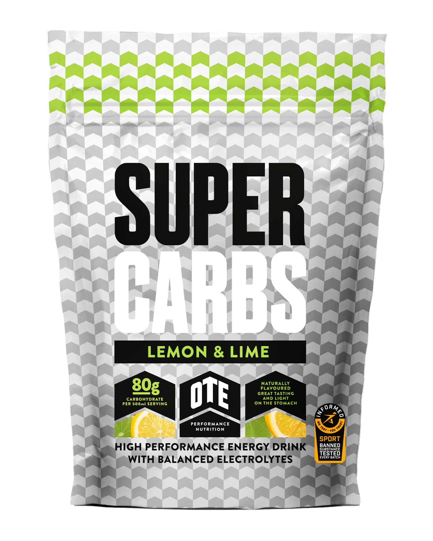 Lemon & Lime Super Carbs Performance Energy Drink Bulk Pack