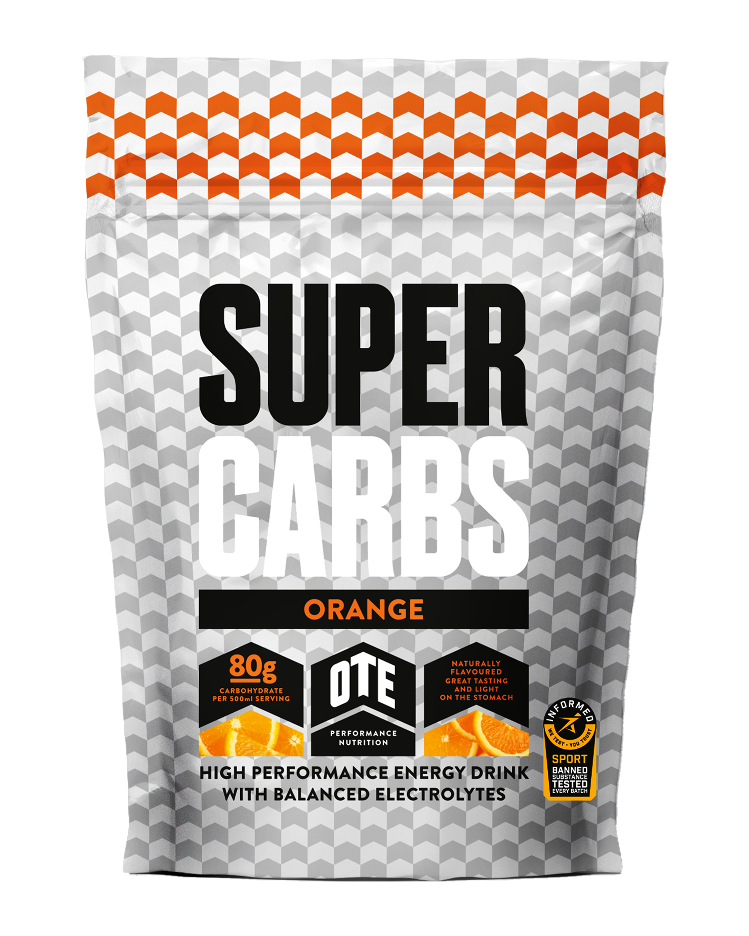 Orange Super Carbs Performance Energy Drink Bulk Pack