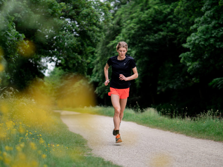 Athlete Running with OTE Gel